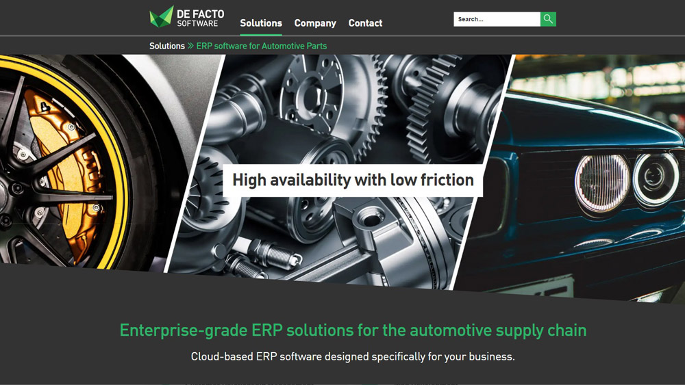 De Facto Website Automotive